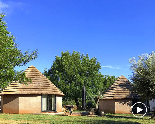 dewi vaughan jones's 'corkshack' ecolodges reinterpret traditional portuguese roundhouses