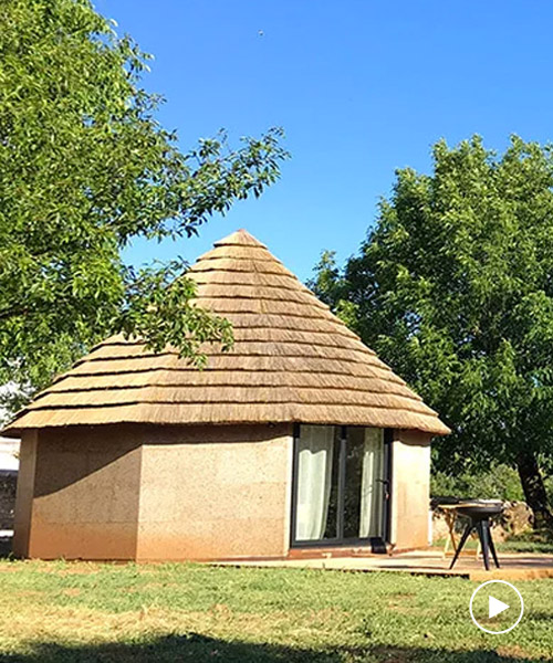 dewi vaughan jones's 'corkshack' ecolodges reinterpret traditional portuguese roundhouses
