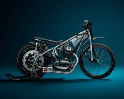 one gear and a hidden brake: ducati speedway motorcycle inspired by legends old and new