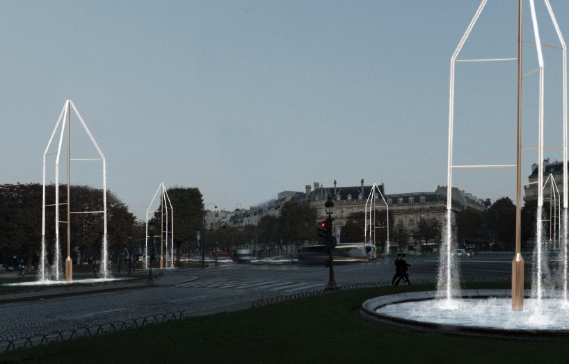 bouroullec champs elysees fountains swarovski