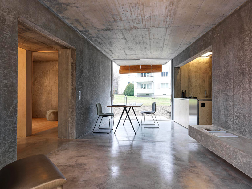 gus wüstemann architects' low-cost concrete housing block in zurich surburb
