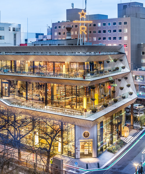 kengo kuma completes the world's largest starbucks reserve roastery in tokyo