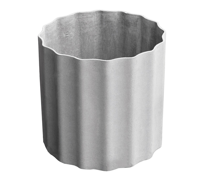 martin mostböck references ancient columns in 'kolonna' planter collection for eternit