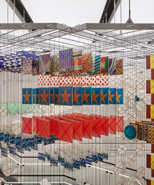 mcdonald's chicago HQ features a fast food museum and a giant jacob hashimoto installation