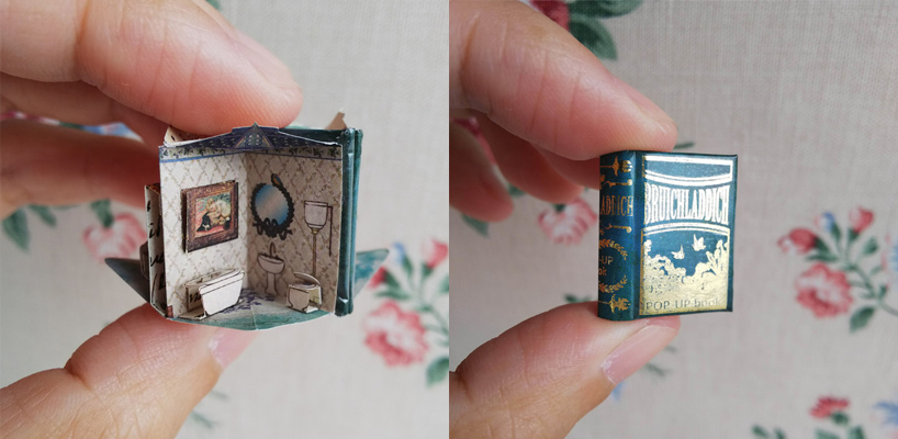 miniature pop up book dollhouse