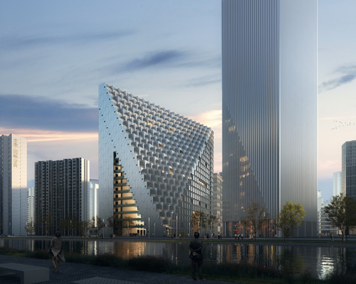 OMA breaks ground on xinhu hangzhou prism in city's future central business district