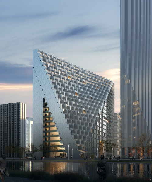 OMA breaks ground on xinhu hangzhou prism in city's future central business district