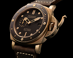panerai submersible bronzo diving watch changes appearance over time