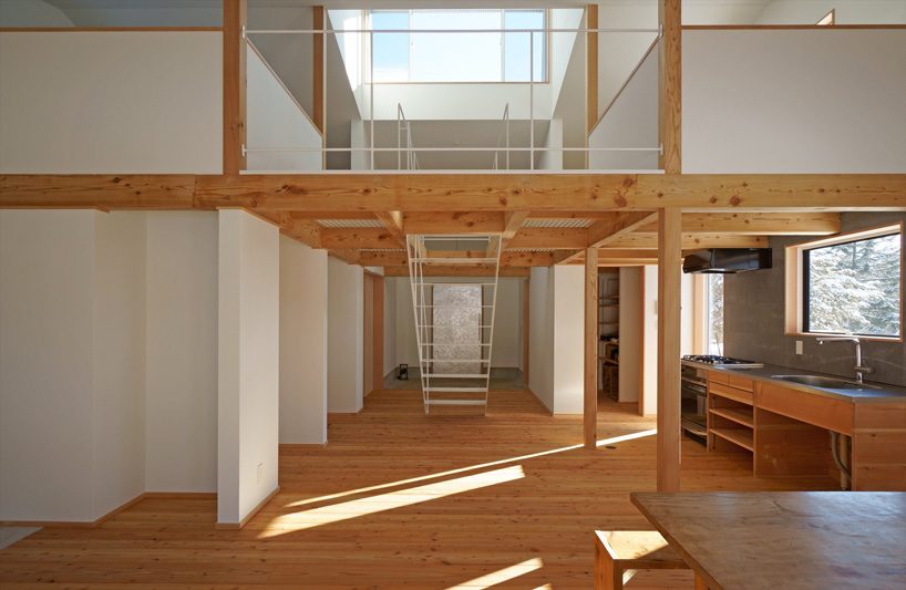 yuji tanabe builds second pettanco house with giant dormer in the japanese alps