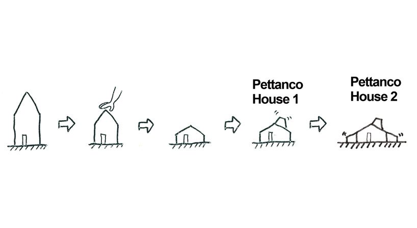 yuji tanabe builds second pettanco house with giant dormer in the japanese alps