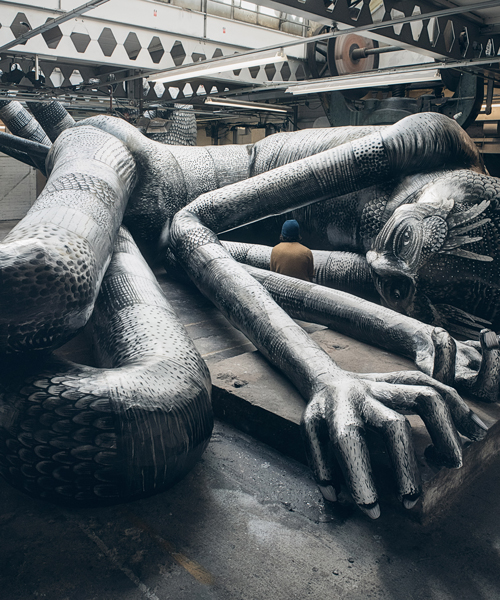 giants laid to rest in an abandoned factory turned mausoleum