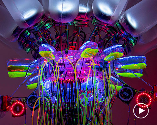 shih chieh huang turns plastic waste into ocean-like robotic creatures