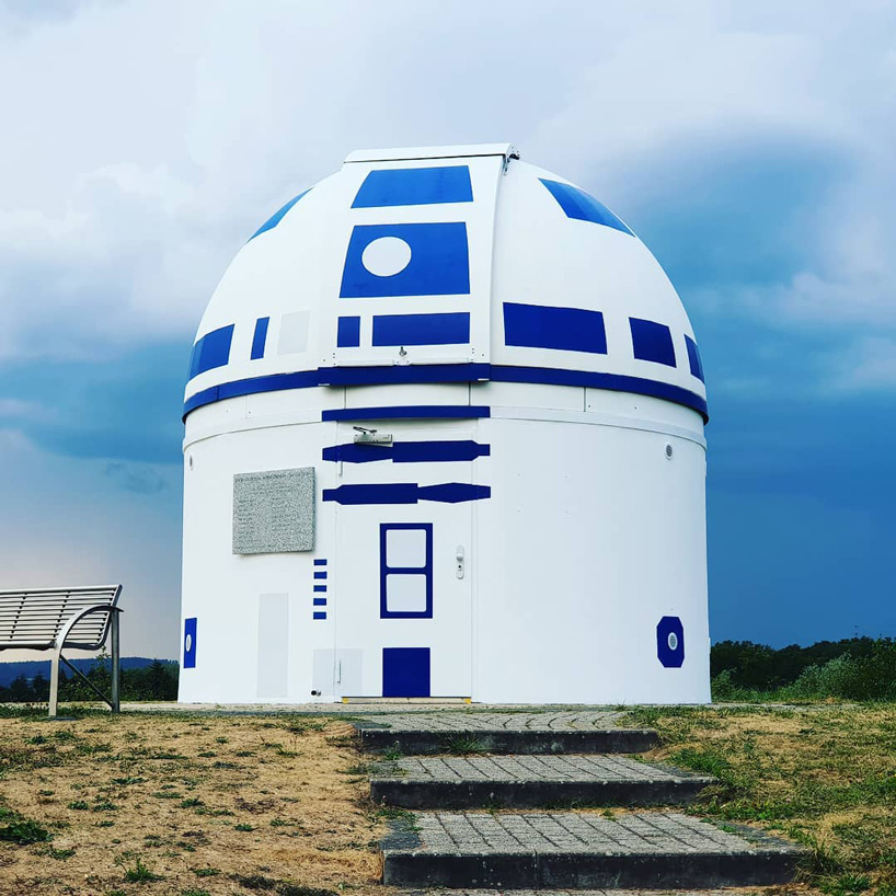 star wars fans transform observatory into giant R2-D2