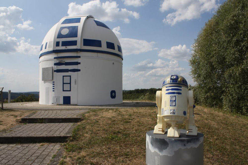 star wars fans transform observatory into giant R2-D2