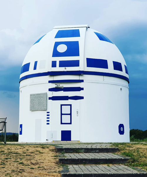 star wars fans transform observatory into giant R2-D2