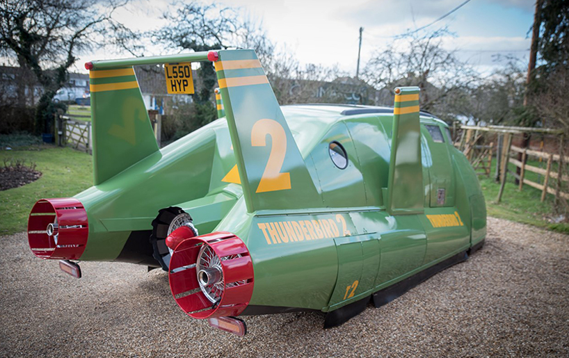 a bespoke road-legal thunderbird 2 is on sale for one lucky rescuer