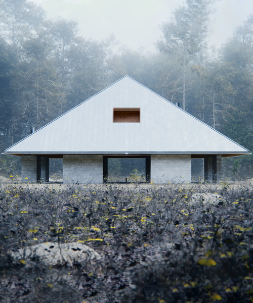 WOJR envisions symmetrical 'house of the woodland' with striking pyramid roof