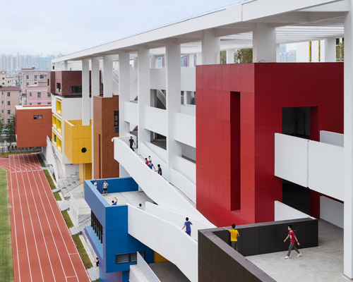 zhubo-aao and H design bring colorful outdoor learning to school in shenzhen