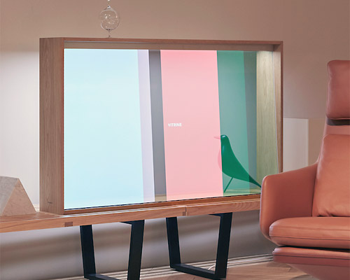 panasonic and VITRA unveil transparent TV concept at salone del mobile
