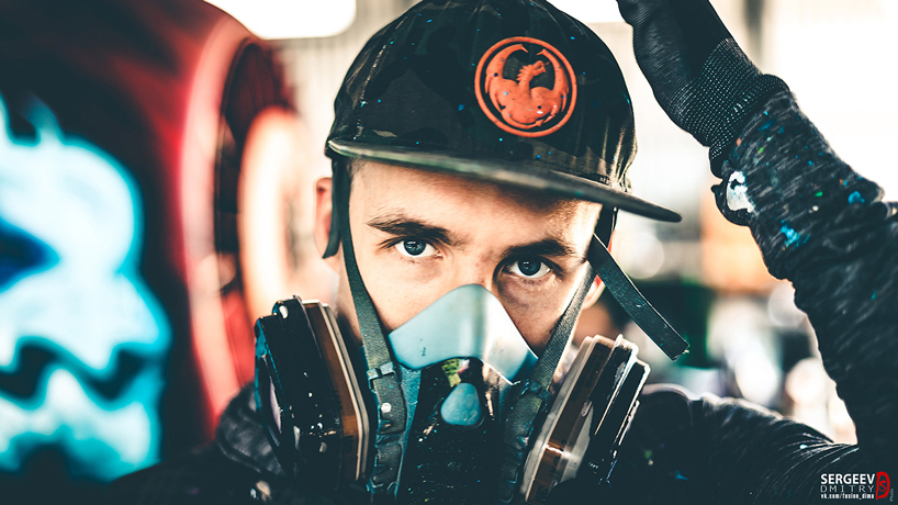 graffiti airplane dragon takes to the skies (a spray painted yak 52)