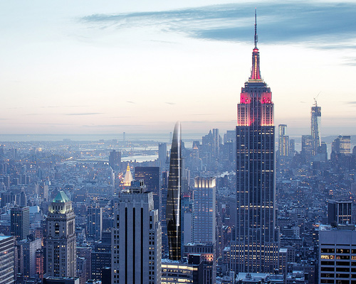 MAD architects seeks to soften new york's skyline with 'slender and fluid' tower proposal