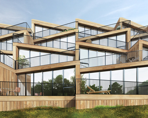 NL architects + studyo design affordable housing complex for frankfurt