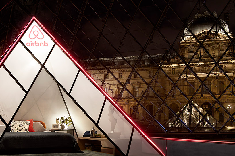 spend a night with mona lisa in the louvre courtesy of airbnb designboom