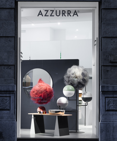 azzurra and davines' dreamlike universe of ceramics and hair at milan design week 2019
