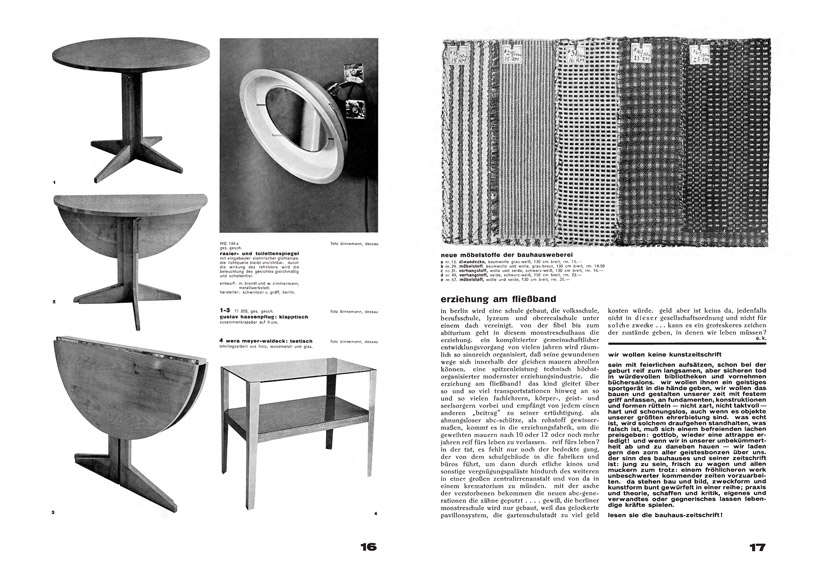 the bauhaus journal documents the iconic movement between 1926–1931 designboom