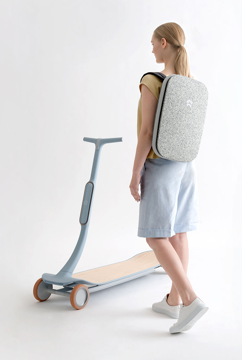 steer and accelerate by leaning on this smart electric scooter by LAYER for NIO