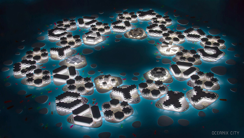bjarke ingels group unveils floating city concept made up of hexagonal islands