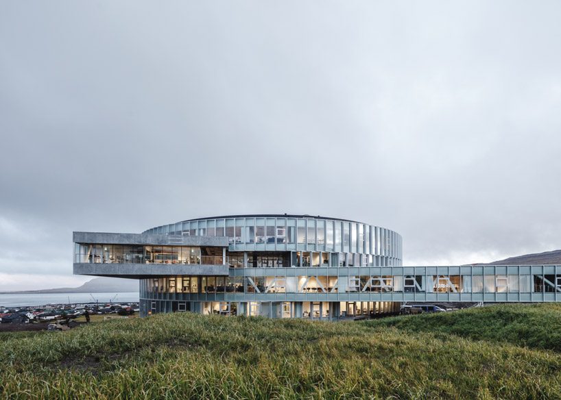 BIG nestles the 'glasir' college into the undulating landscape of the faroe islands designboom