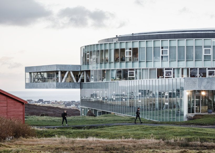 BIG nestles the 'glasir' college into the undulating landscape of the faroe islands designboom