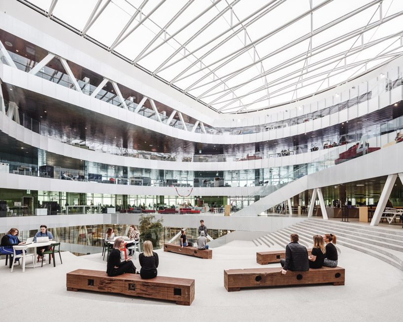 BIG nestles the 'glasir' college into the undulating landscape of the faroe islands designboom