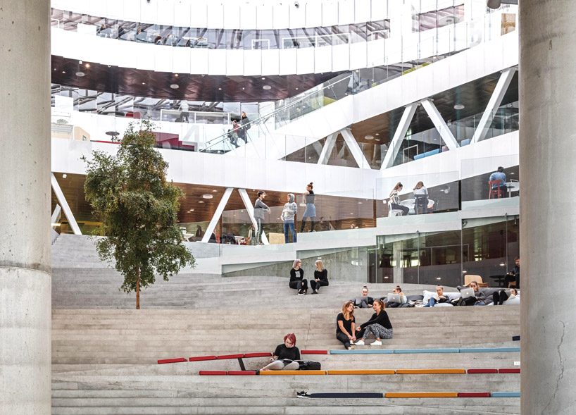 BIG nestles the 'glasir' college into the undulating landscape of the faroe islands designboom