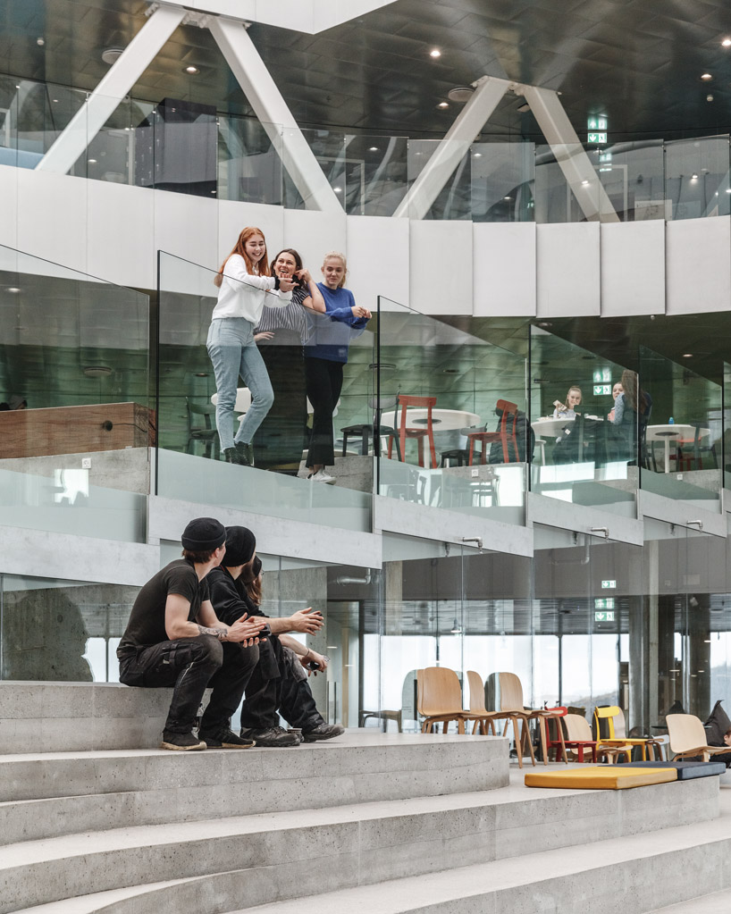 BIG nestles the 'glasir' college into the undulating landscape of the faroe islands designboom