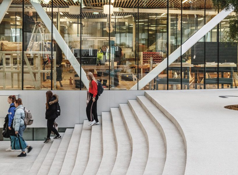 BIG nestles the 'glasir' college into the undulating landscape of the faroe islands designboom