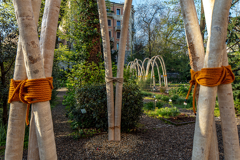 carlo ratti unveils architectural structures made of mushrooms for milan design week