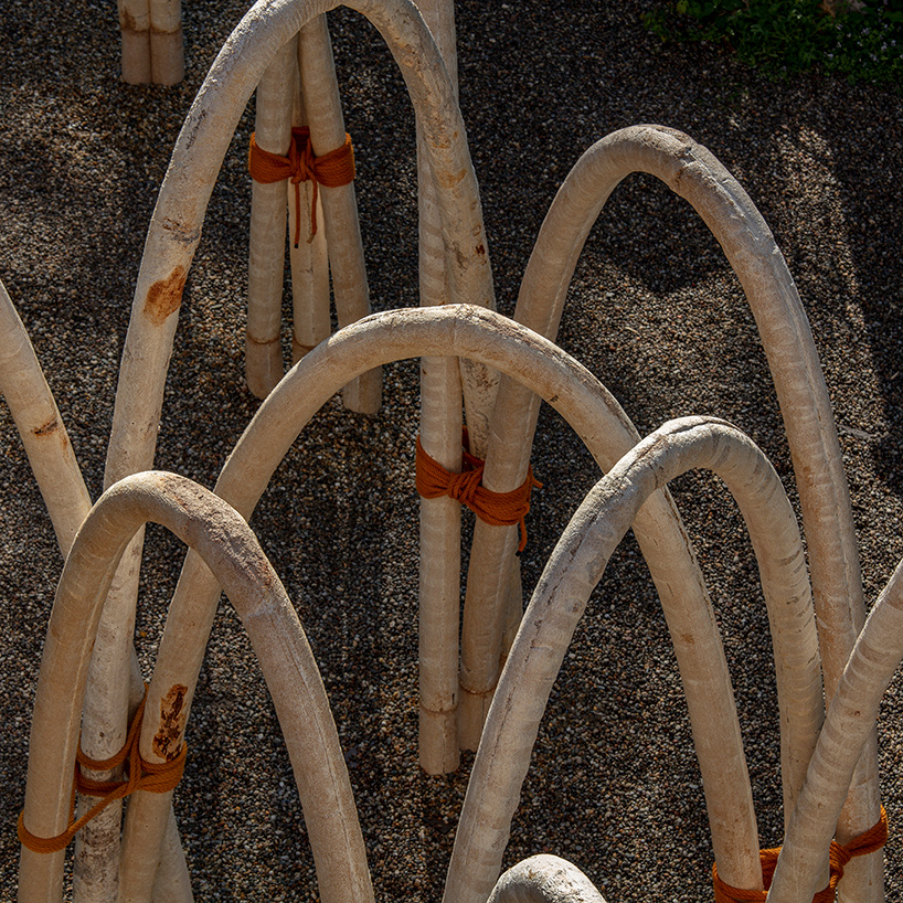 carlo ratti unveils architectural structures made of mushrooms for milan design week