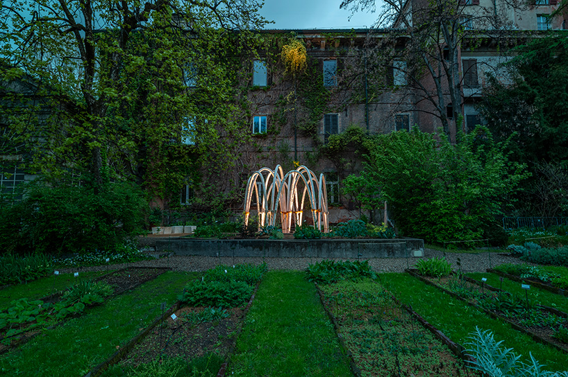 carlo ratti unveils architectural structures made of mushrooms for milan design week