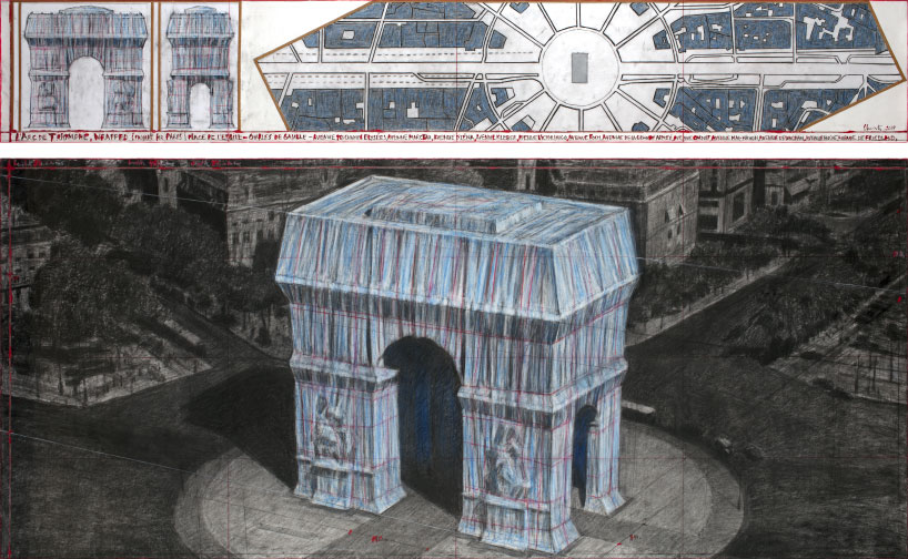 Christo Will Wrap Paris Arc De Triomphe With Silvery Blue Fabric