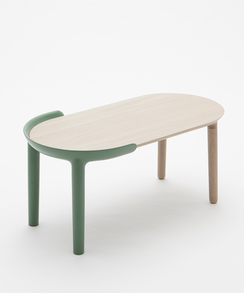 raw edges + conde house join two different furniture parts in collection for japan creative