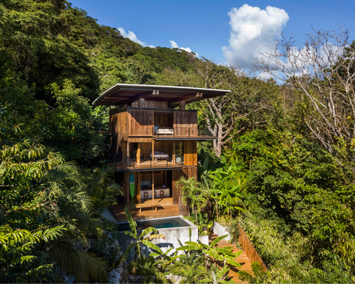 tom kundig builds surfers treehouse using local teak wood in costa rica