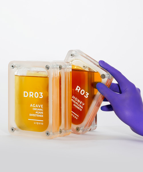 futuristic honey packaging by culdesac draws from kubrick's '2001: a space odyssey'