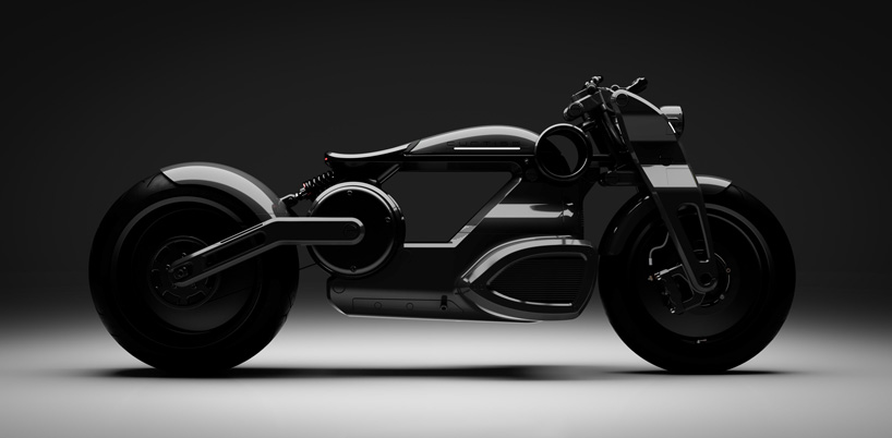 electric motorcycle black