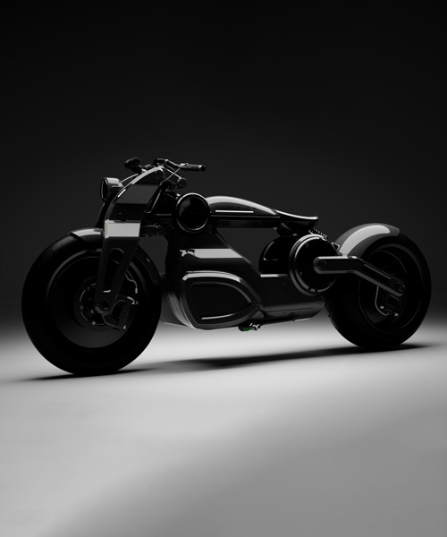 curtiss zeus releases jet-black, futuristic, electric bobber motorcycle