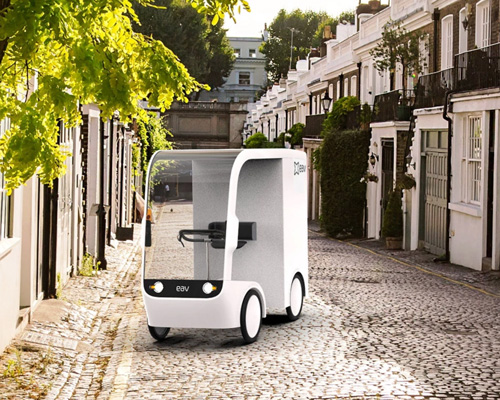 ultra-green quadricycles clad in hemp and cashews could replace delivery vans