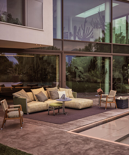 FLEXFORM's in and outdoor furniture blurs boundaries of private como villa