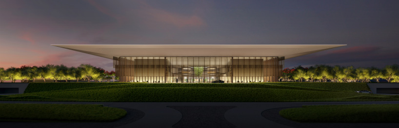 foster + partners' sharjah library will join a gerry judah sculpture in the UAE