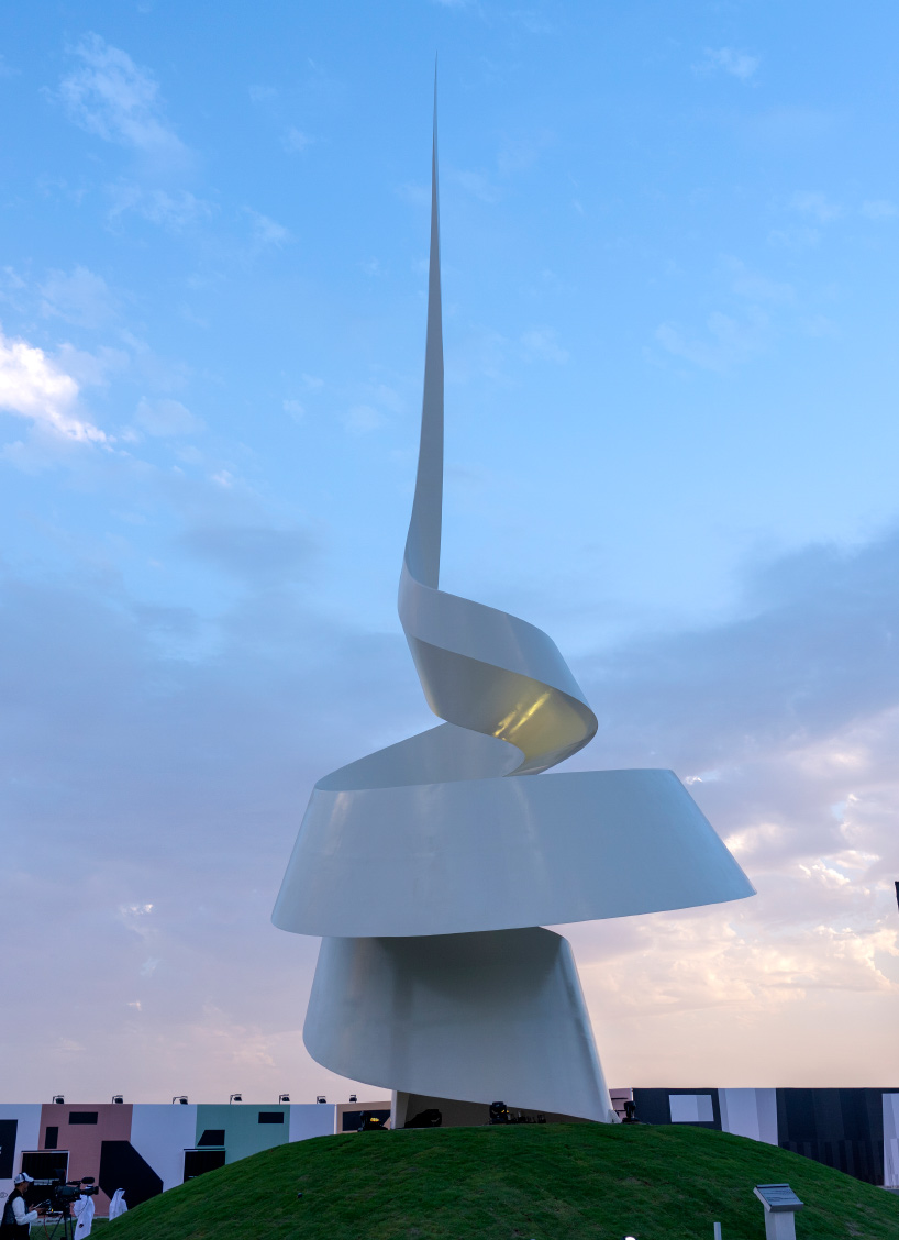 foster + partners' sharjah library will join a gerry judah sculpture in the UAE